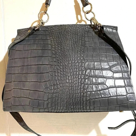 Claudia Firenze embossed crocodile handbag - Picture 2 of 10